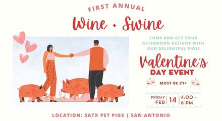 Valentine. Valentine's Day events in San Antonio, petting zoo